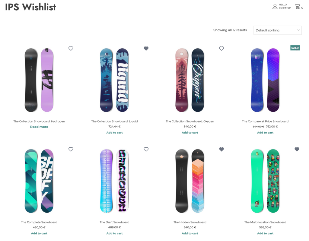 IPS Wishlist Shop